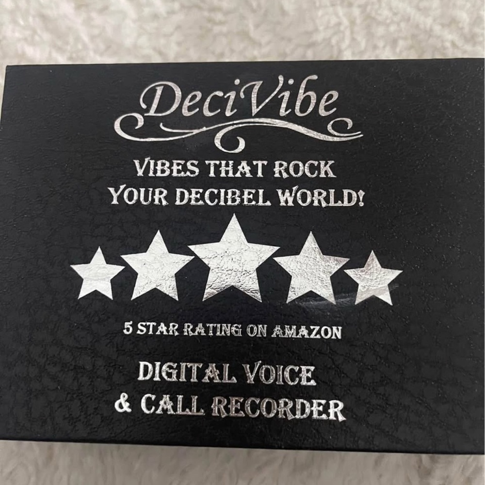 Vibe Black Digital Voice Recorder with Dual Microphones and LCD Screen - Picture 3 of 4